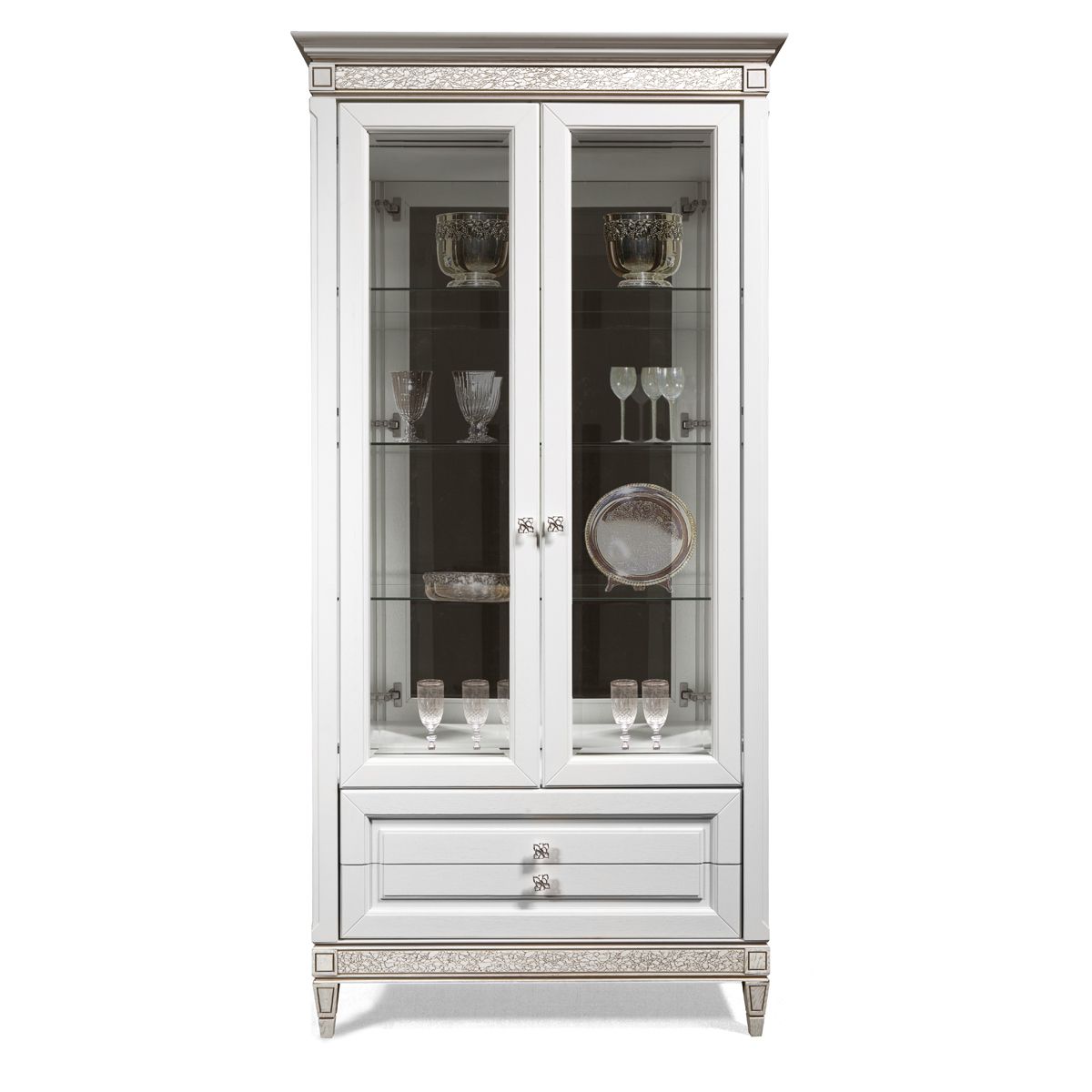 ШКАФ ГМ 6402,ДУБ  "бел.дуб/пат"