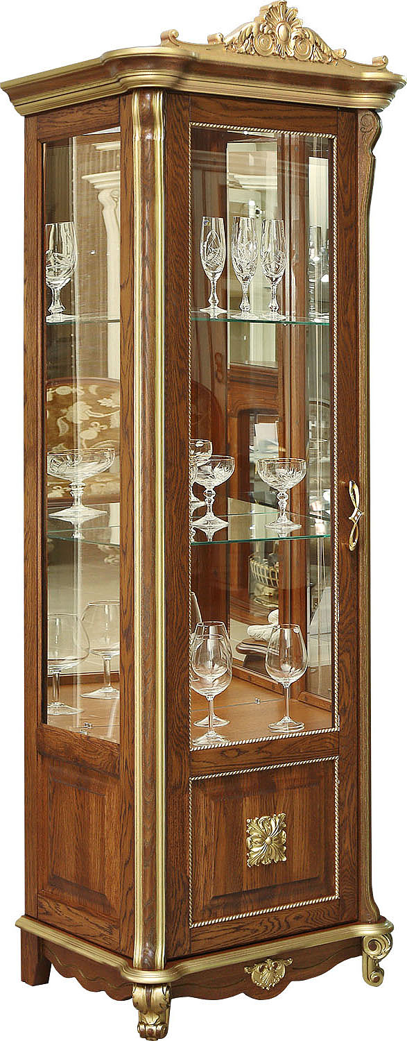 Шкаф с витриной "Алези 8 Люкс" П350.08-01л 